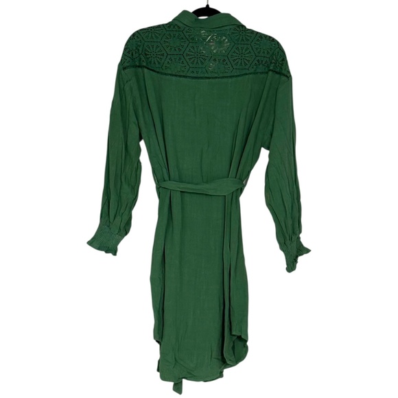 Umgee Dark Sage Shirt Dress | NWT - Picture 7 of 10